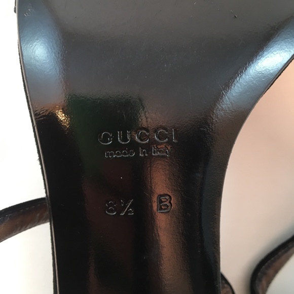 Gucci Suede Heeled Sandals Size 8 - Picture 8 of 16